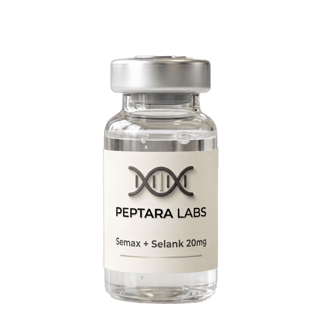 Peptara Labs Semax + Selank Blend 20mg (10mg + 10mg) vial